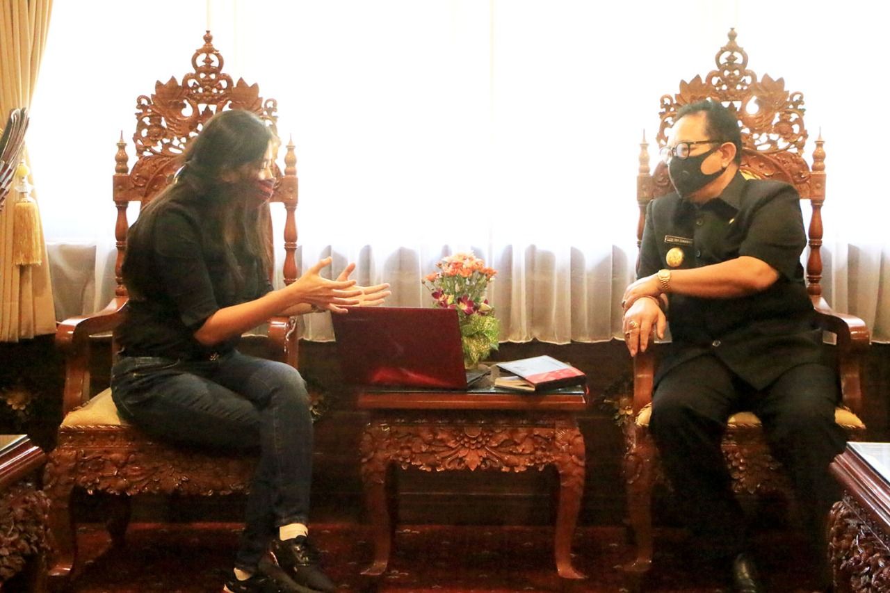 podiumnews.com-Jajal Bali, Smart in Pays Temui Cok Ace